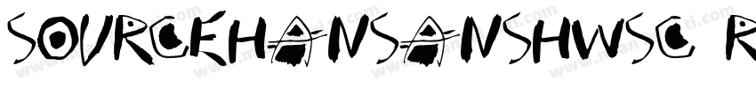 sourcehansanshwsc regula字体转换
